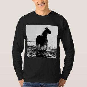 T-shirt Élégant Modèle d'art moderne Cheval Pop Art