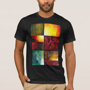 T-shirt Élégant moderne Abstrait peinture Modèle