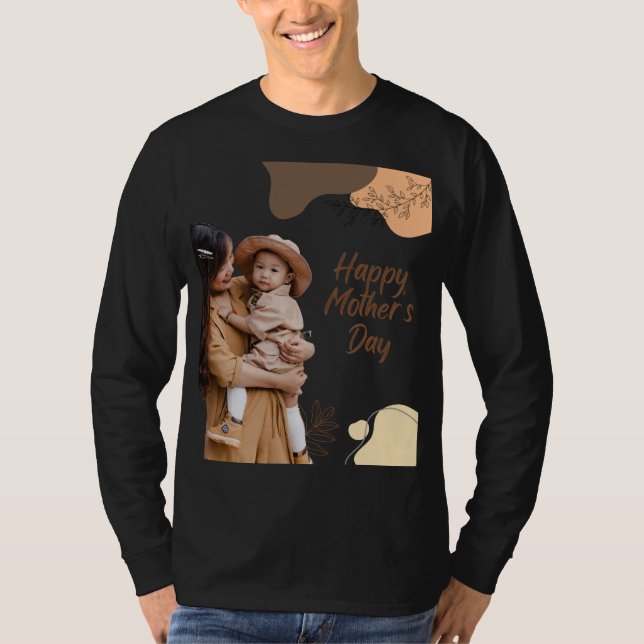 T-shirt Élégant Moderne Fête des Mères (Devant)