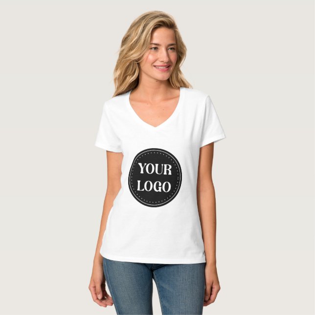 T-shirt élégant, moderne, raffiné et éditable. (Devant entier)