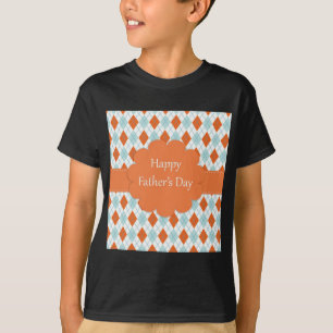 T-shirt Élégant Motif de Jacquard orange papa