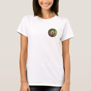 T-shirt Elégant Peacock Feather Mandala