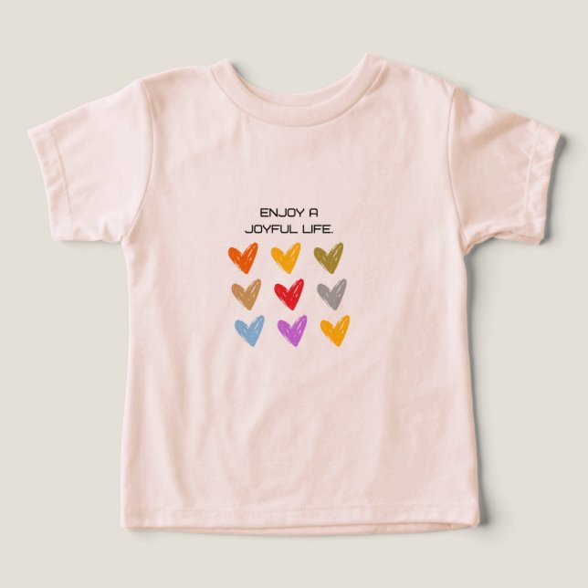 T-shirt élégant pour bébé avec graphique mignon, c (Design Recto)