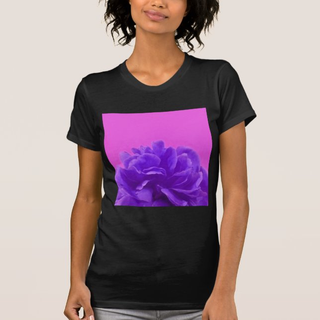 T-shirt Elegant Purple Raspberry Floral (Devant)