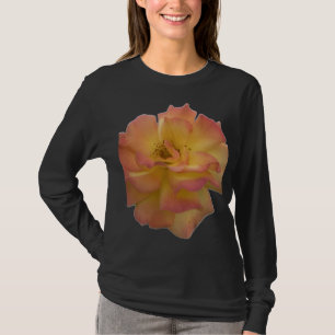 T-shirt Élégant Rose et Jaune Femme Manches Longues
