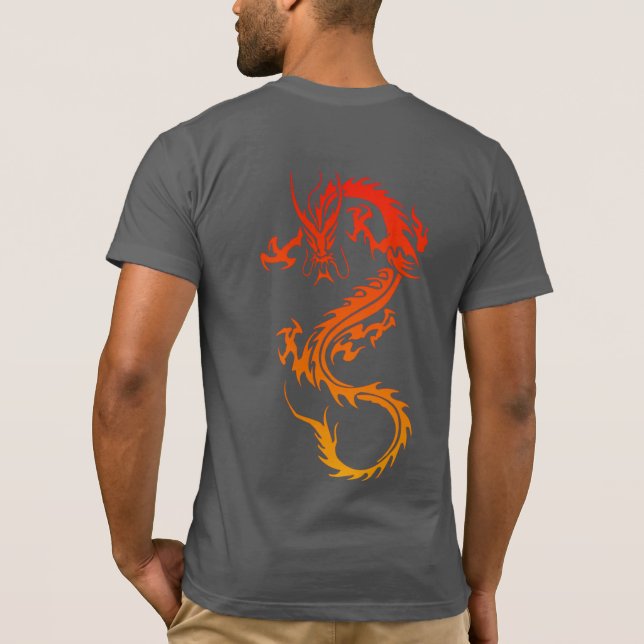 T-shirt élégant tatouage dragon (Dos)