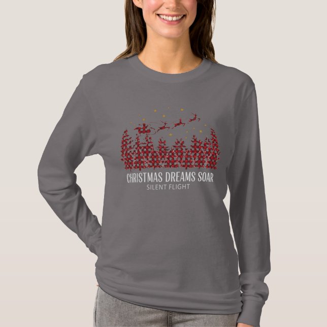 T-shirt Elegant Women's Christmas Holiday Look (Devant)