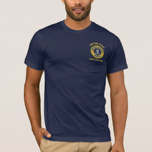 T-shirt Elégante Ancre or nautique capitaine de bateau sum