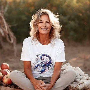 T-shirt Elégante aquarelle Scorpio Zodiac personnalisé