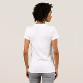 T-shirt Élégante boutique de mode femme Lotus Blanc (Dos entier)