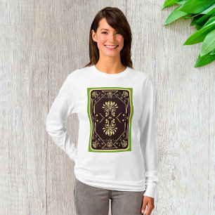 T-shirt Élégante carte de jeu Vintage Black Gold