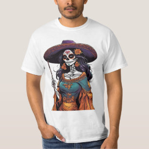 T-shirt Elégante Catrina - Día de los Muertos Art