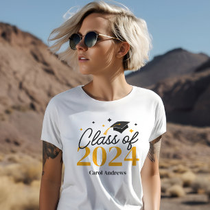 T-shirt Élégante classe de diplômés de 2024 Keepsaké Gradu
