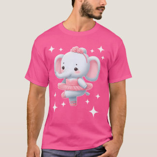 T-shirt Élégante danseuse éléphant adorable Art