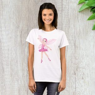 T-shirt Élégante Fée De Ballerina Rose Pour Les Amateurs D