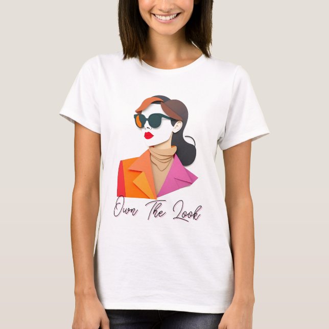 T-shirt Élégante Femme à la mode (Devant)