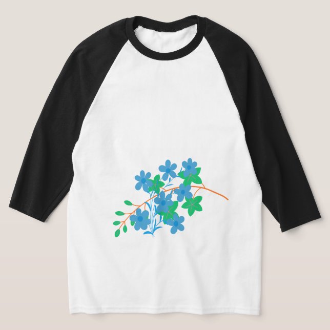 T-shirt Élégante illustration de longue feuille | Botaniqu (Poser)