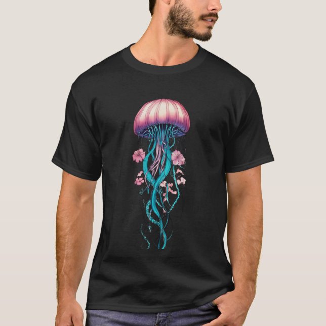 T-shirt élégante Jellyfish Grace (Devant)
