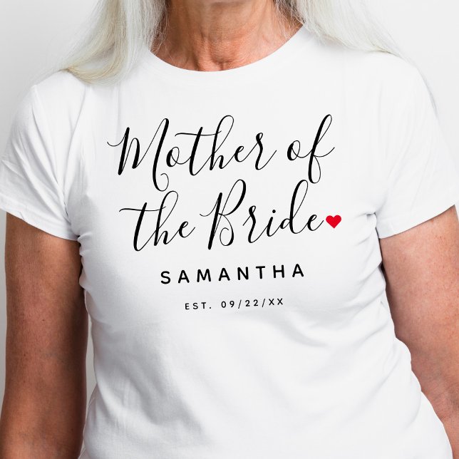 T-shirt Élégante Mère Du Mariage De Mariée (Créateur téléchargé)