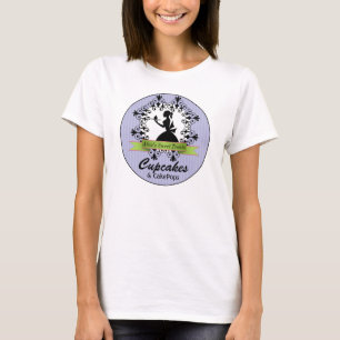 T-shirt Élégante Silhouette femme boulangerie affaires