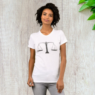 T-shirt Élégantes échelles de justice