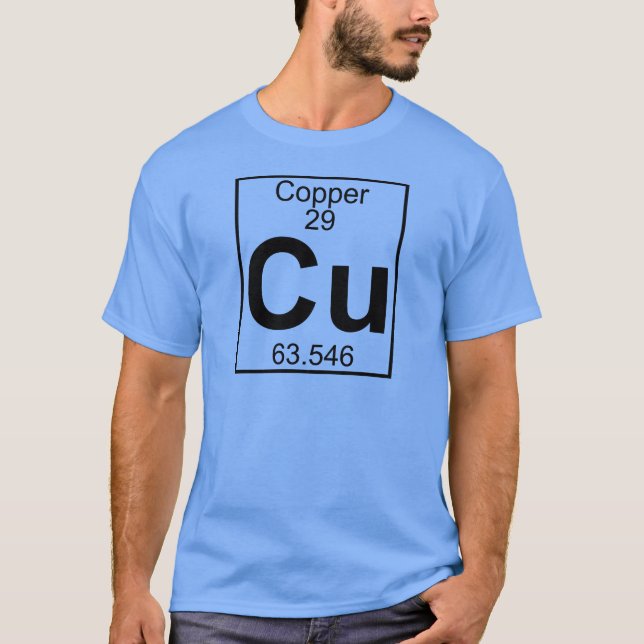 T-shirt Élément 029 - Cu - cuivre (plein) (Devant)