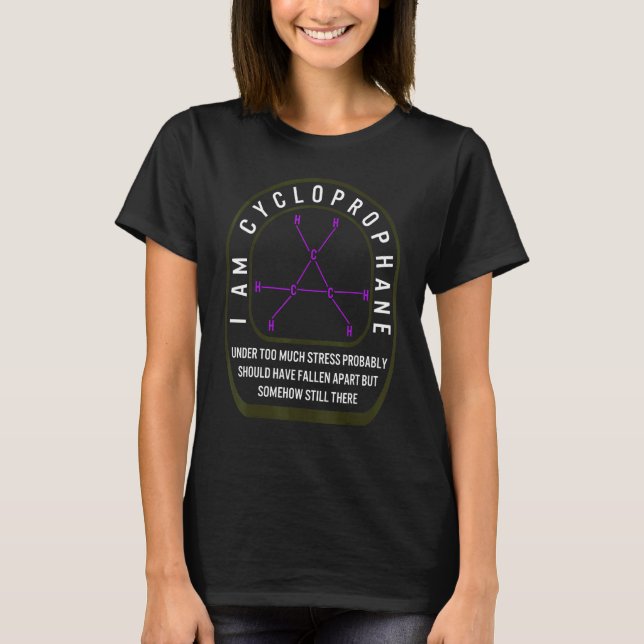 T-shirt Élément Chimique Cyclopropane Scientifique Organiq (Devant)