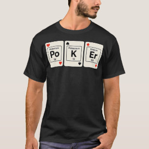 T-shirt Élément de chimie de poker drôle Ap Chimie Periodi