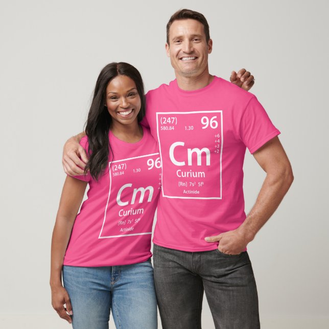 T-shirt Élément de curium (blanc) (Unisexe)