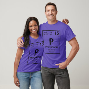 T-shirt Élément de phosphore (noir)