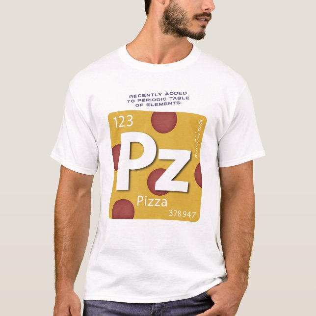 T-shirt Élément de pizza avec des pepperoni ! Chemise (Devant)