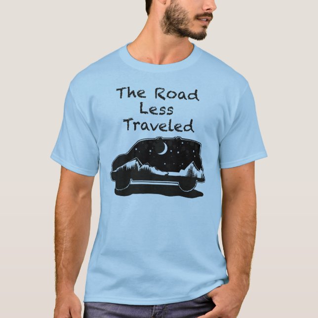 T-shirt Élément de route moins parcourue (Devant)