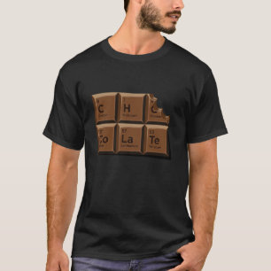 T-shirt Élément de tableau périodique au chocolat drôle de