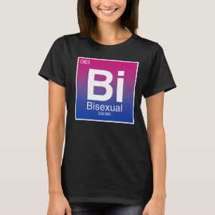 T-shirt Élément de tableau périodique bisexuel