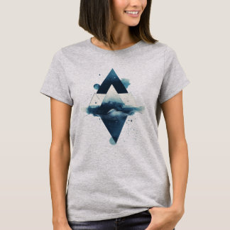 T-shirt Élément d'eau géométrique