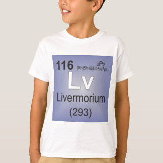 T-shirt Élément individuel de Livermorium - Tableau