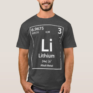 T-shirt Élément lithium