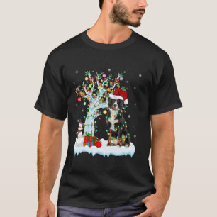 T-shirt Élément Xmas Éclairage arbre Bernese Mountain Dog