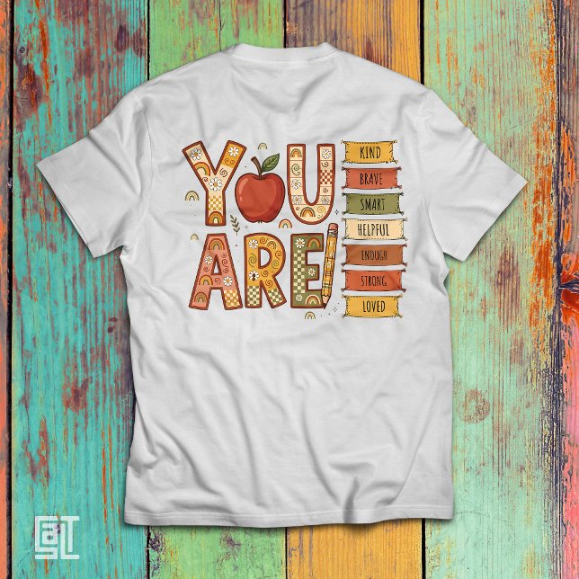 T-shirt Elementaire Boho Arc-en-Ciel Vous Êtes Suffisant M (Créateur téléchargé)