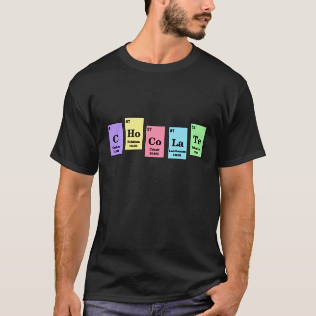 T-shirt élémentaire de chocolat (Devant)