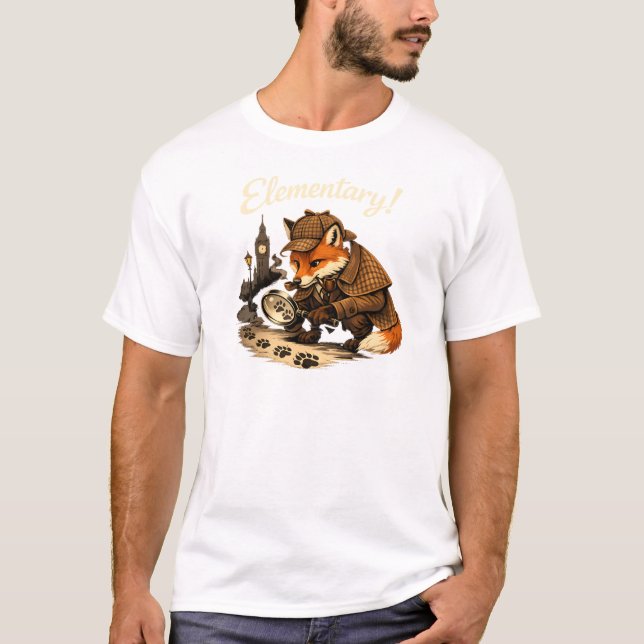 T-shirt Elementary - Fox Detective (Devant)