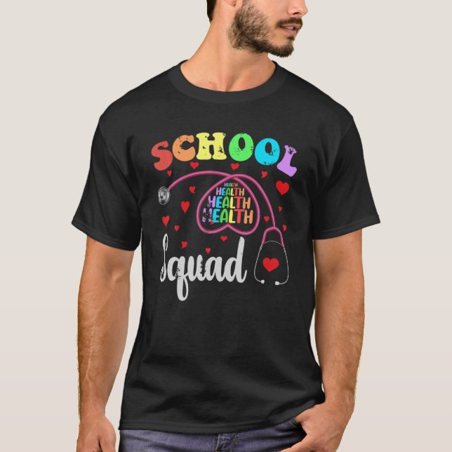 T-shirt Elementary School Nurse Back To School - School He (Devant)