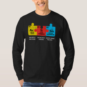 T-shirt Éléments autistes Tableau périodique Sensibilisati