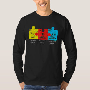 T-shirt Éléments autistes Tableau périodique Sensibilisati