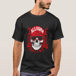 T-shirt Éléments Crâne personnalisé avec nom Allegra