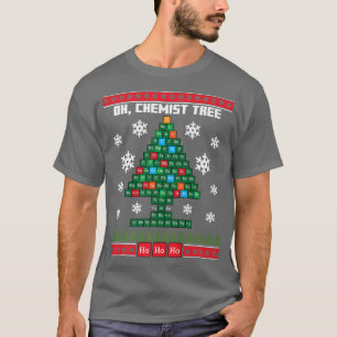 T-shirt Éléments de chimie Arbre mou doux Noël ont