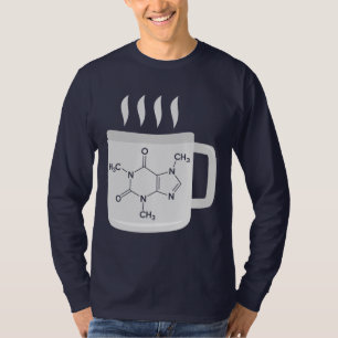 T-shirt Éléments de chimie moléculaire de caféine