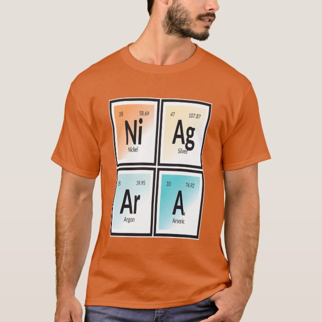 T-shirt Éléments de fille de la ville de Niagara (Devant)