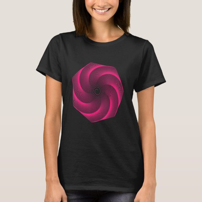 T-shirt Éléments de géométrie et formes 6 (Devant)