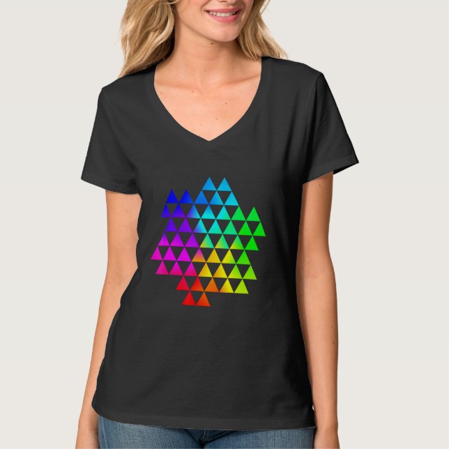 T-shirt Éléments de géométrie et formes 9 (Devant)